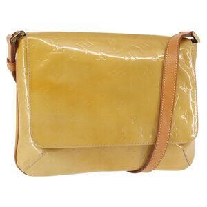 LOUIS VUITTON Monogram Vernis Thompson Street Bag Beige M91301 LV Auth 145733